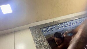 Skinny brunette slut begs for anal pounding in the kitchen, then gets her pussy wrecked by huge cock in the pool?