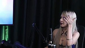 Kyra in sheer red lingerie reveals hidden desires