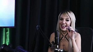 Kyra in sheer red lingerie reveals hidden desires