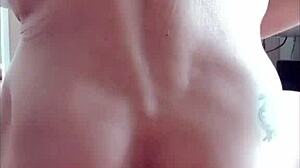 Anal pounding with my plug feels amazing