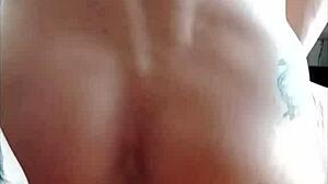 Anal pounding with my plug feels amazing