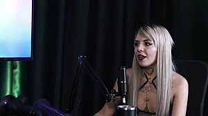 Kyra in sheer red lingerie reveals hidden desires