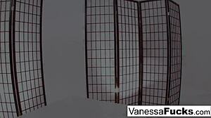 Justice Young pounds cute little Vanessa hard