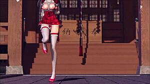 reim touhou pinkcat in a wild 3d cartoon adventure