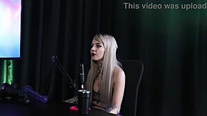 Kyra in sheer red lingerie reveals hidden desires