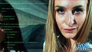 Check out this futuristic cyber truck threesome with Angel and Violet Myers 😘