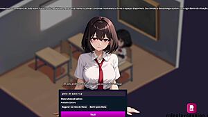 Japanese teen student explores wild fantasies on web chat with anime hentai vibe