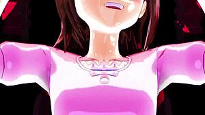 3d cartoon hentai with detailed Haruka’s sensual moves in action