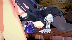Clorinde delivers raw blowjob in Genshin Impact fantasy.