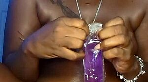 Ebony Beauty's Wet Pussy Toys and Double Penetration Adventure.
