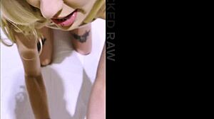 Blackedraw blonde Haley craves bbc and squirts hard like a fountain. She rides and spoons with intensity.