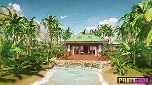 Deep tissue massage animation with futanari foursome is wild by Prime3DX! 😍