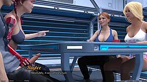 Stranded in Space 38 - Watch Me Give a Public Handjob to This Curvy Hottie! 😜