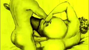 Vintage Erotic Illustration with a Retro Twist