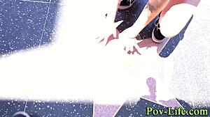 bold pov teen 18+ receives intense cum spray all over