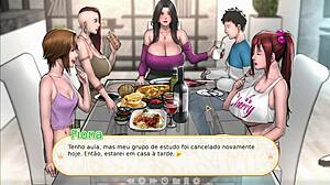 Stepsister gave a blowjob and swallowed every last drop