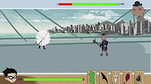 i came inside starfire, blackfire, and jinx in 18titans part 28