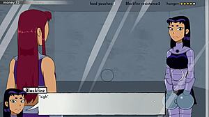 i came inside starfire, blackfire, and jinx in 18titans part 28