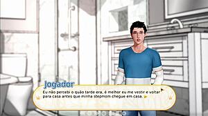 Stepsister gave a blowjob and swallowed every last drop