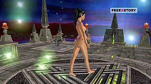 Wow, This 3D Cartoon Indian Girl Masturbates with a Banana!