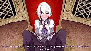 I’m obsessed with Arlecchino in this Genshin Impact milf POV fantasy on Sheer.