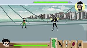 i came inside starfire, blackfire, and jinx in 18titans part 28