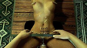 Yo, this POV BDSM whore gets her tight pussy creamed and pisses everywhere!