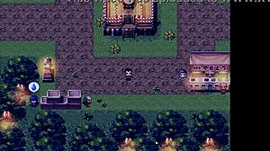 tanned girl natsuki in hentai game ep 35, exhibitionist peeing making pussy wet