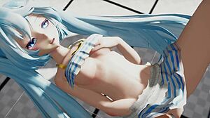 Miku Wet Part 1 Teases with Fingering and Masturbation by the Pool