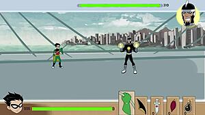 i came inside starfire, blackfire, and jinx in 18titans part 28