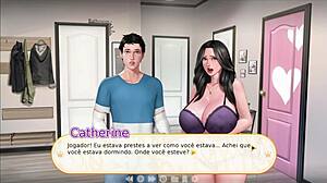 Stepsister gave a blowjob and swallowed every last drop