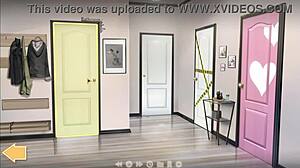 Naughty Aunt Rubs Giant Tits on My Dick in a Wild 3D Cartoon Game with Monster Cock Action.