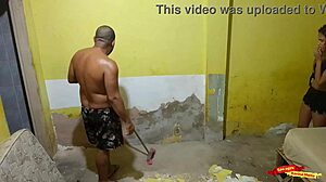 Seduce the hired bricklayer at home