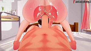 Aunt Cass Screwed in Wild Ahegao Fantasy Sex