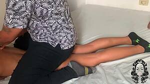 he gave my stepsister a relaxing massage with domination