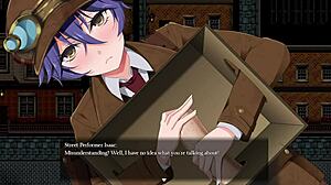 Cute girl discovers strange item in man's box outdoors