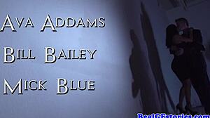 Cheating wife caught doggystyling in sexy stockings! How could she do this to him?