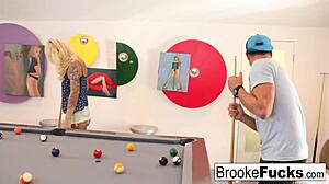 Brooke The Milf Plays Billiards With Big Tits And Pussy