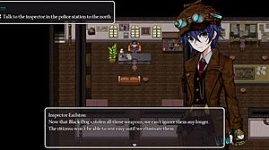 Cute girl discovers strange item in man's box outdoors