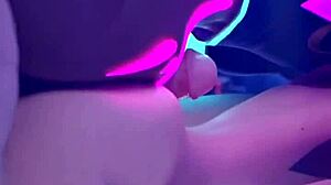 3D cartoon buttjob and thighjob in SFM POV animation