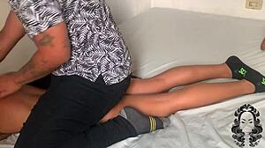 he gave my stepsister a relaxing massage with domination