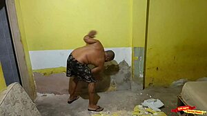 Seduce the hired bricklayer at home