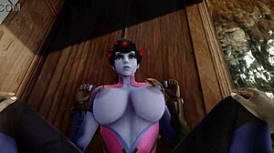 widowmaker blowjob and deepthroat in overwatch sfm