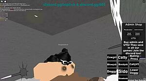 in this roblox scene the cute girl gets bent over for anal doggystyle and riding