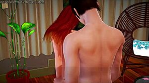 my redhead stepsister bent over for doggystyle