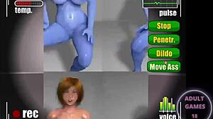 In the robo sex lab, animated characters explore intimate encounters with hentai elements.