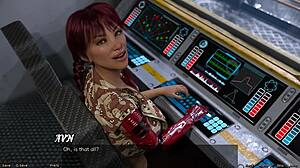 Flirting with Half-Robot Girl in Space, Wow!