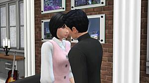 My horny girlfriend dreams of being a 3D pornstar