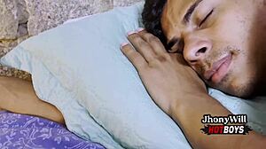 Straight cousin gets intimate with muscular black guy in secret