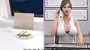 3D cartoon game with big tits and boobs bouncing